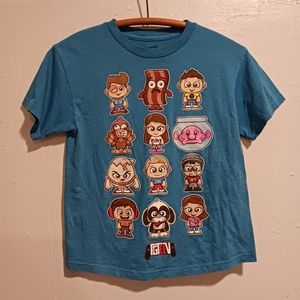 Fgteev family YouTube shirt kids size small 6-7 Blue Short Sleeve